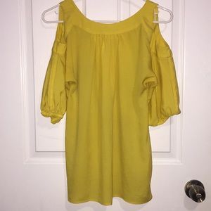 Bright yellow blouse